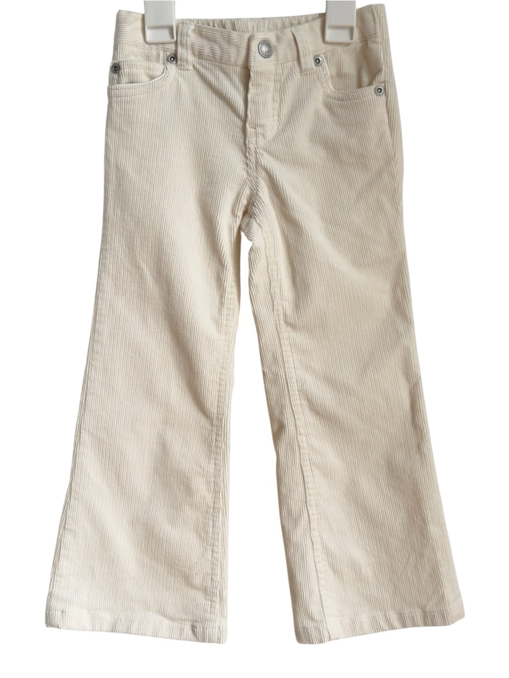 Ralph Lauren Toddler Girl 5T Off-White Flared Corduroy Pants
